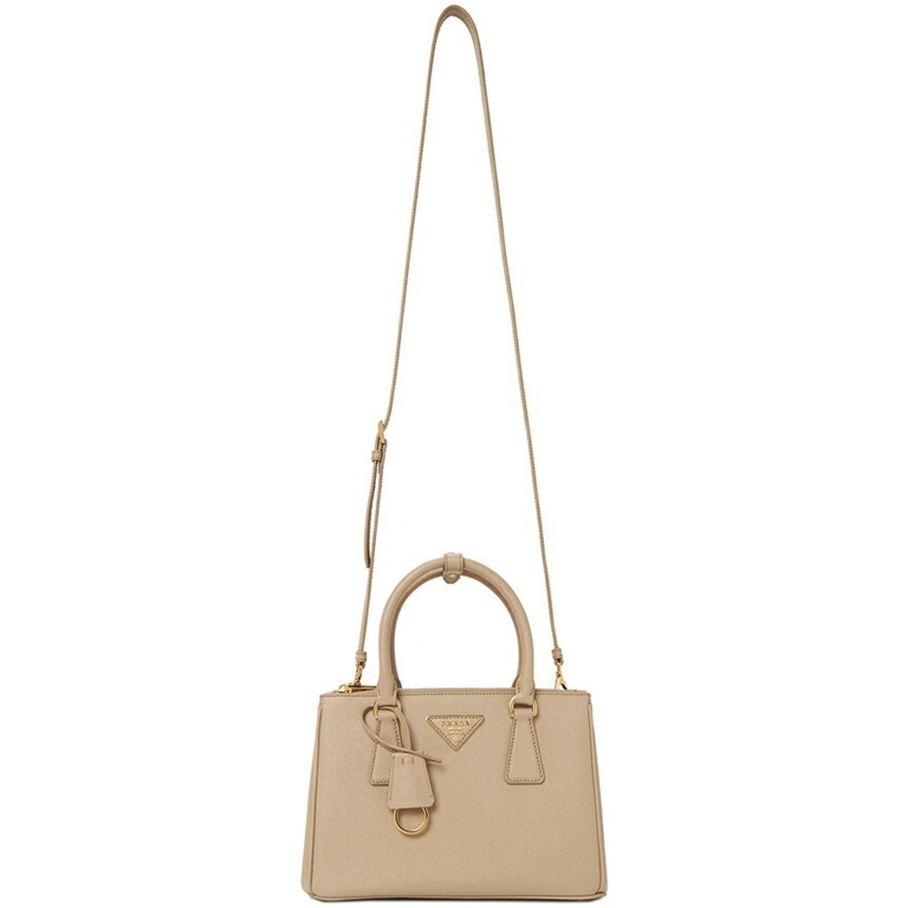Prada Galleria bag handbag Saffiano leather Tan Beige - Picture 7 of 10